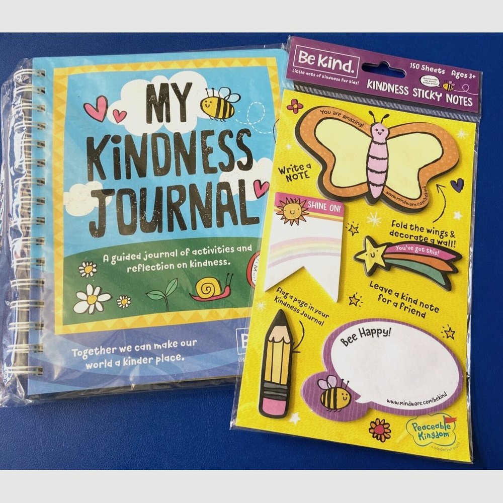 Be Kind Guided Journal And Sticky Notes 7 And Up Peaceable Kingdom New